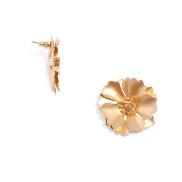 Anthropologie Camellia White Ivory Post Earrings - Picture 6 of 9